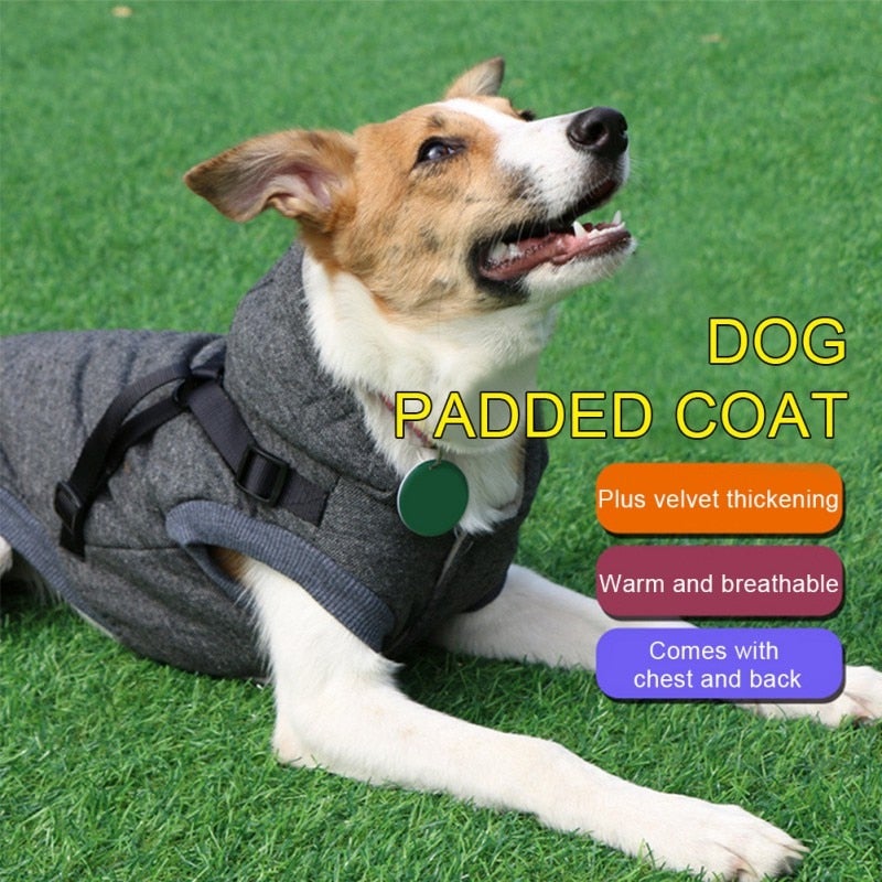 Fleece Padded Dog Harness Coat


